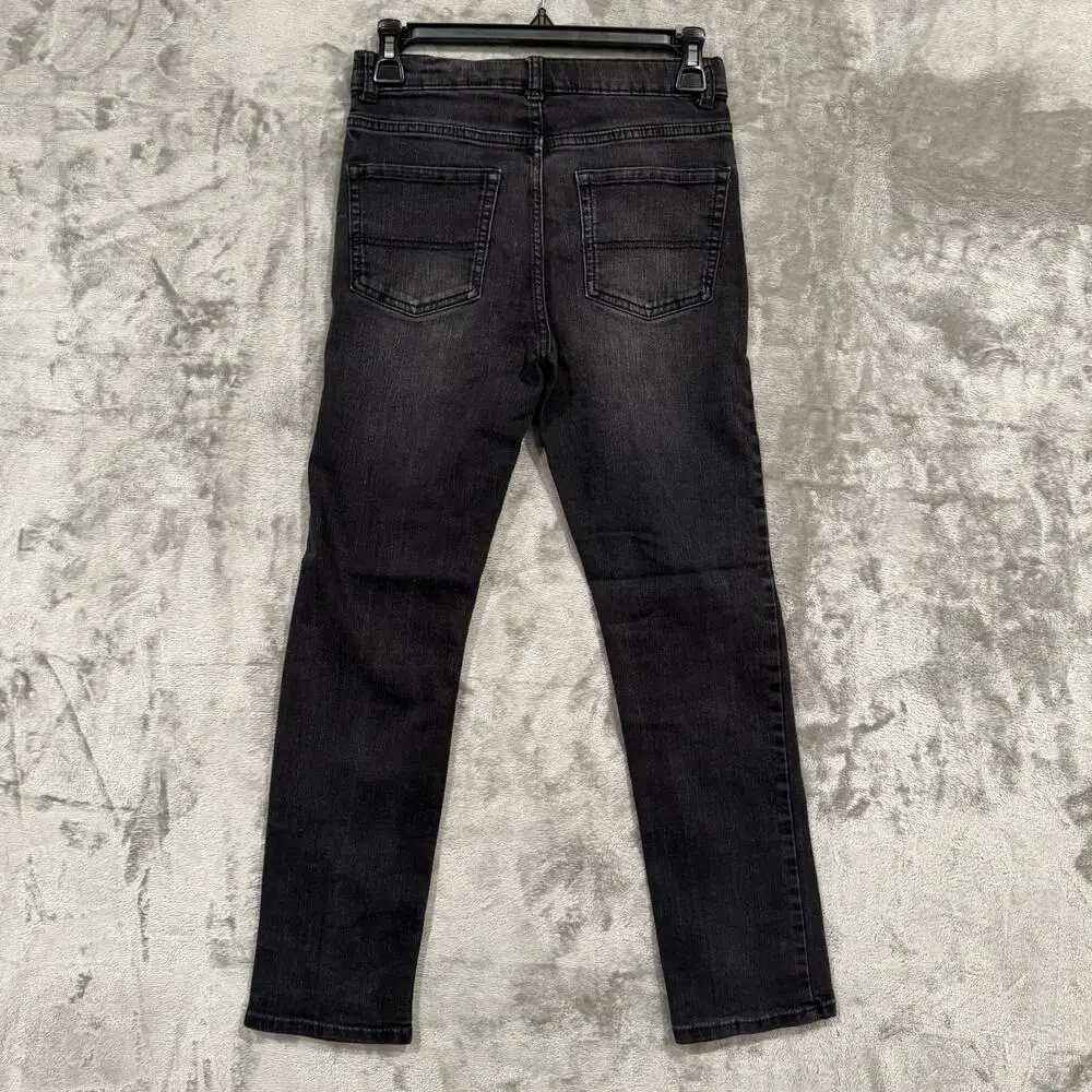 Children’s Place Straight Leg Boys Size 12 Jeans Stretch Faded Black